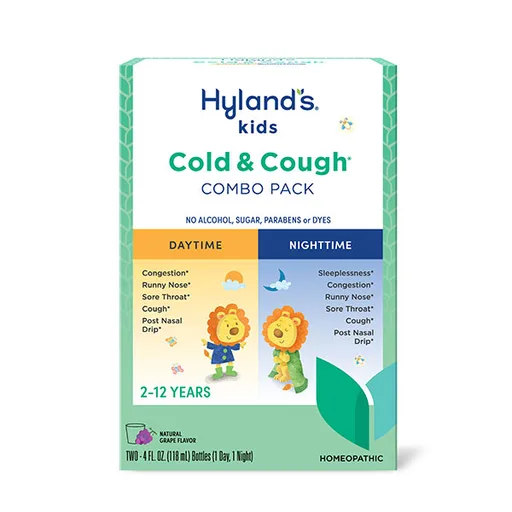 Hyland's 4 Kids Cold and Cough, Day and Night Value Pack, Grape