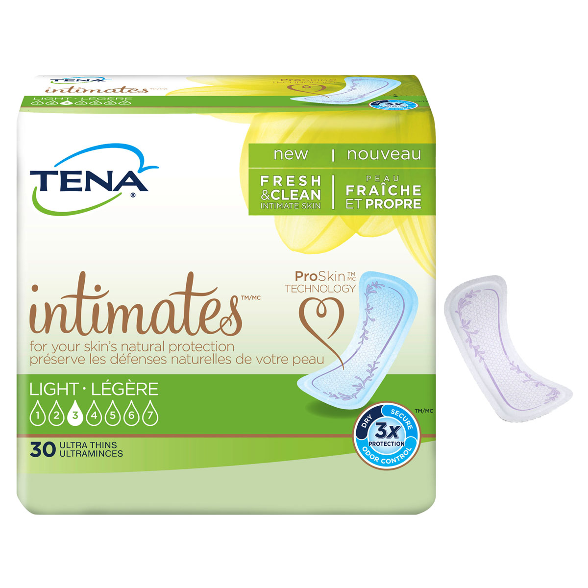 TENA Sensitive Care Ultra Thin Light Regular Pads, 9"