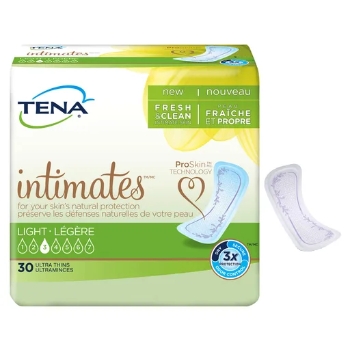 TENA Sensitive Care Ultra Thin Light Regular Pads, 9"