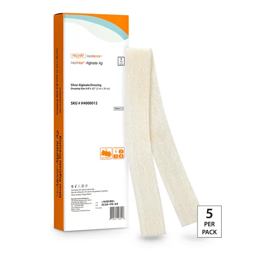 CuraVance Silver Alginate Dressing Rope, 12"