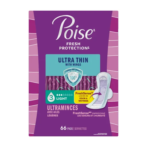 Poise Ultra Thin Light Wing Pad