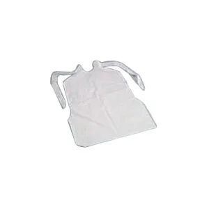 Medline Industries Disposable Plastic Bib with Bottom Packet
