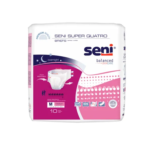 TZMO Seni Super Quatro Briefs, Medium - 30" - 43"