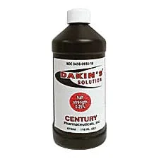 Dakin's Solution Half Strength 0.25%, 16 oz. Bottle