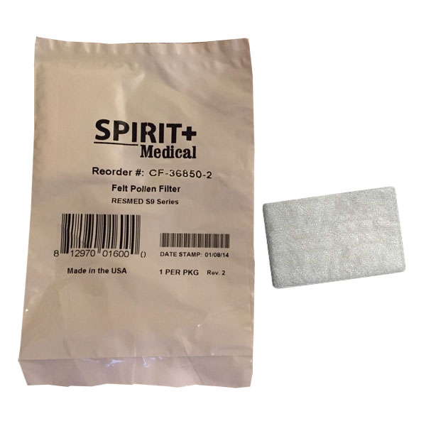 Spirit Felt Pollen CPAP Filter, 2-1/8" x 1-25/64"