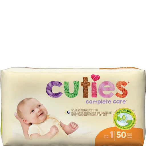 Cuties® Baby Diaper Size 1, 8 to 14 lb