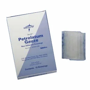 Derma Sciences Impregnated Non-Adherent Petrolatum Gauze, 1" x 8"