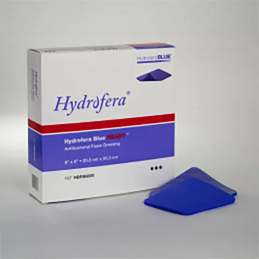 Hydrofera Blue READY Foam Dressing, Standard, 8" x 8"