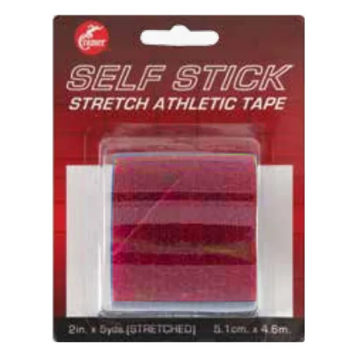 Hygenic Cramer Self-Stick Stretch Athletic Tape, 2" x 5yd, Red