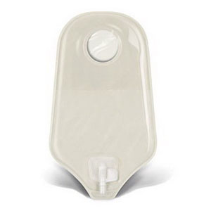 ConvaTec SUR-FIT Natura Two-Piece Urostomy Pouch, 2-1/4" Flange, Accuseal Tap, 10" L, Transparent