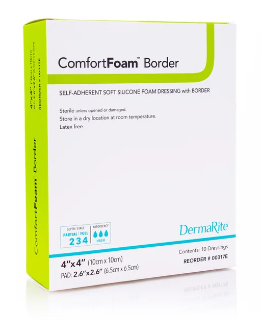 Dermarite ComfortFoam Border Foam Wound Dressing