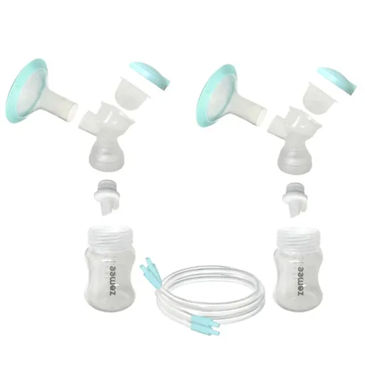 Zomee Z2 Breast Shield Kit for Double Pumping, 28mm