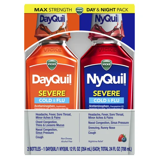 Vicks DayQuil/NyQuil Severe Cold and Flu Combo Pack