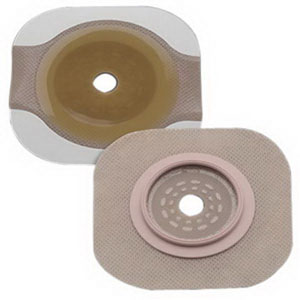 Hollister New Image Flextend Up to 3-1/2" Cut-to-Fit Flat Skin Barrier, 4" Flange, Tape Border, Yellow