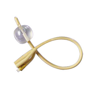 Medline 2-Way Silicone-Elastomer Coated Foley Catheter 14 Fr 10 cc