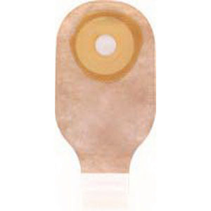 Hollister Premier One-Piece Drainable Pouch, Up to 3" x 2-1/2" Oval Cut-to-Fit Flat SoftFlex Skin Barrier, Filter, Integrated Closure, Beige