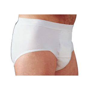 Salk Company HealthDri Men's Heavy Briefs Large, 38" to 40" Waist, Washable, Latex-free