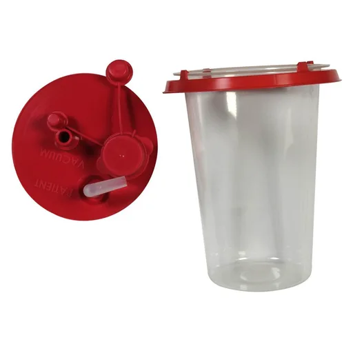 Cardinal Health Medi-Vac CRD Suction Canister Liner with Lid - 1000cc