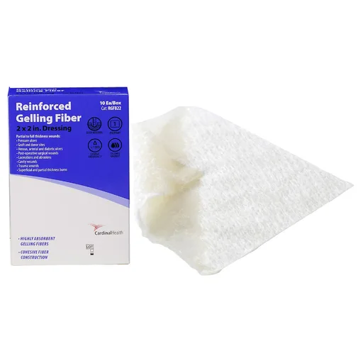 Cardinal Health Reinforced Gelling Fiber Wound Dressing, 2'' x 2''
