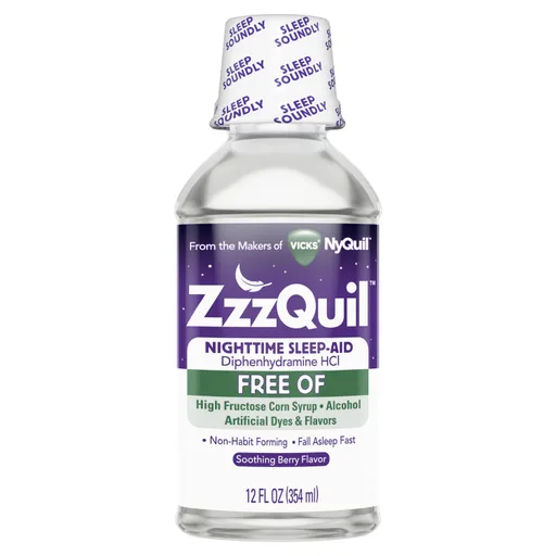 Vicks ZzzQuil Warming Syrup, Berry - 12 oz