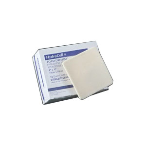 Derma Sciences Hydrocell Non-Adhesive Foam Dressing with Film Backing, 6" x 6"
