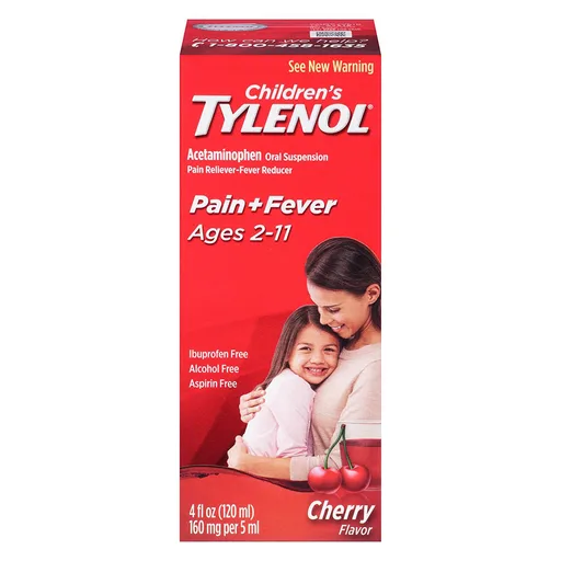 Johnson & Johnson Children's Tylenol Oral Suspension Liquid, Cherry Blast, 4fl oz