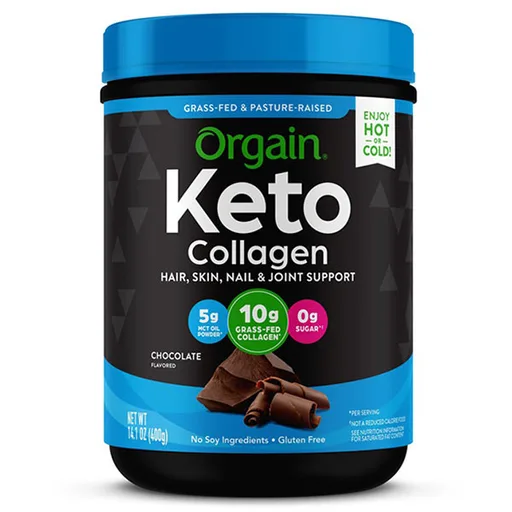 Orgain Keto Collagen Powder, Chocolate Flavored