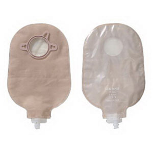 Hollister New Image Two-Piece Urostomy Pouch, 2-1/4" Flange, 9" L, Anti-Reflux, Ultra-Clear