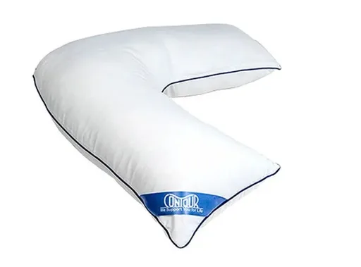 Contour L Shaped Fiber Fill Pillow