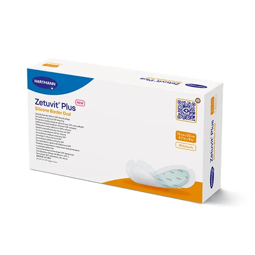 Zetuvit Plus Silicone Border Oval SAP Dressing