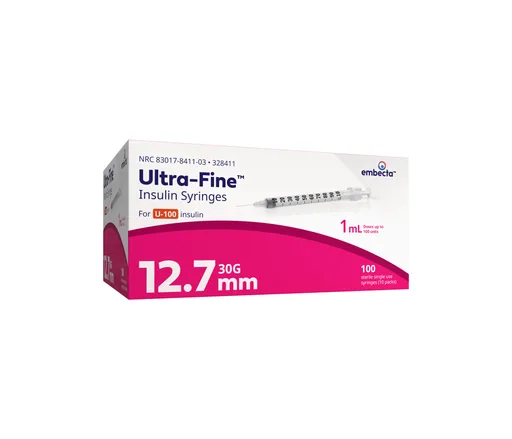 Ultra-Fine™ U-100 Insulin Syringe with Needle