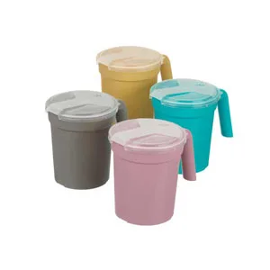 Medegen Bedside Pitcher with Straw Port and Translucent Lid 28 oz