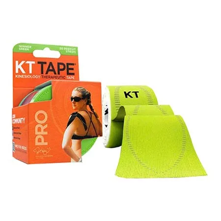 KT Pro Elastic Sports Tape, 2" x 10", Winner Green