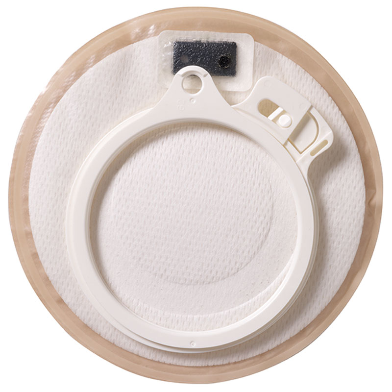 Coloplast Assura Stoma Cap with Skin Barrier and Filter 1/2" - 1-3/4" Stoma Opening, 2", 
Opaque, Secure Locking System