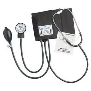 Lumiscope Manual Home Blood Pressure Kit with Attached Stethoscope