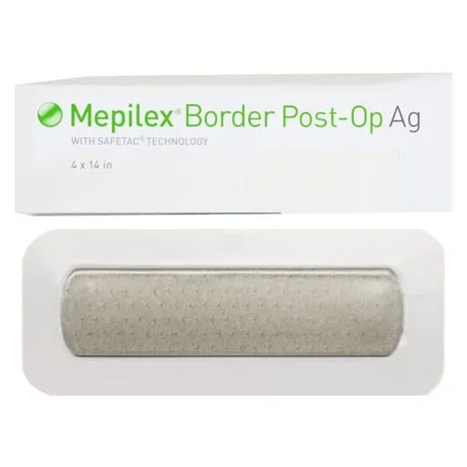 Molnlycke Mepilex Border Post Op Ag Foam Dressing