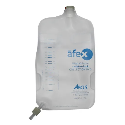 Arcus Afex Collection Bag, Direct Connect, Non-Vented, Extra Capacity, 1000mL