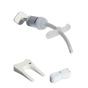 Smiths Medical ASD Inc Bivona Uncuffed Neonatal FlexTend Plus V Flange Tracheostomy Tube 3-1/2mm Size, 3-1/2mm I.D. x 5-3/10mm O.D.