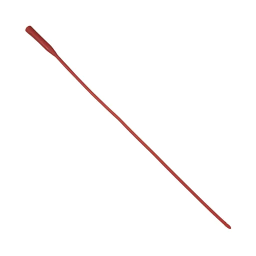 TruCath Red Rubber Intermittent Urethral Catheter, 20 Fr, 16'' Length
