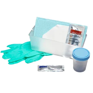 Medline Caring Vinyl Urethral Catheter Tray, 14Fr with Supplies