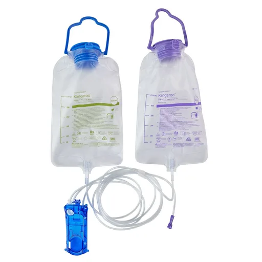 Kangaroo OMNI Feeding Set With Flush Bag, 500 mL, Non-Sterile