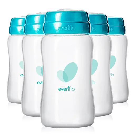Evenflo Advanced Breast Milk Collection Bottles, 5 oz., 6-Pack