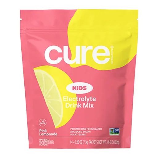 Cure Kids Hydrating Electrolyte Mix - Pink Lemonade, 14 ct