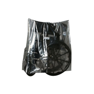 Elkay Plastics Low Density Polyethylene Equipment Cover 35" L x 30" W, 20" Side Gusset, Tan Tint, 1-1/2 mil Thickness, Open Ended Closure