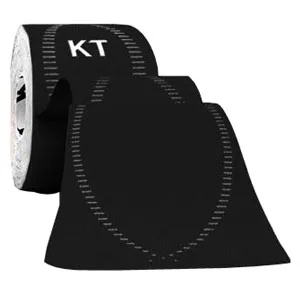 KT Tape Pro, Synthetic, 3 Pre-Cut 2" x 10" Strips, Jet Black