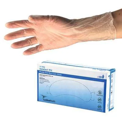 Cardinal Health InstaGard Vinyl Examination Gloves, DINP-Free, Large