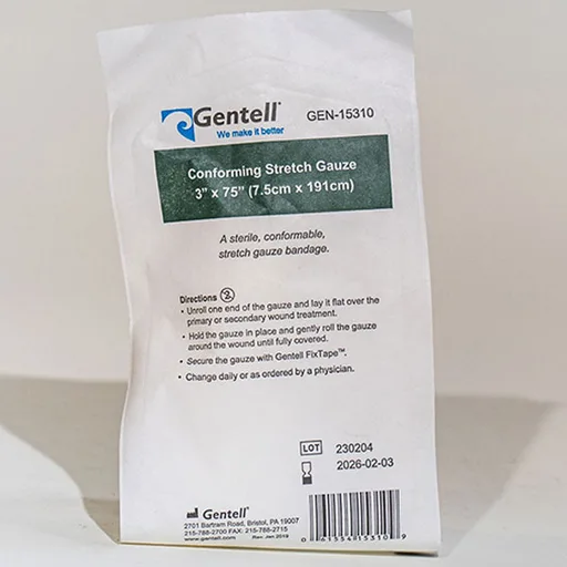 Gentell Conforming Stretch Gauze, 3" x 75"