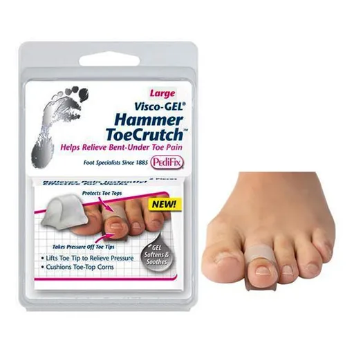Pedifix Visco-Gel Hammer Toe Crutch Toe Pad, Large