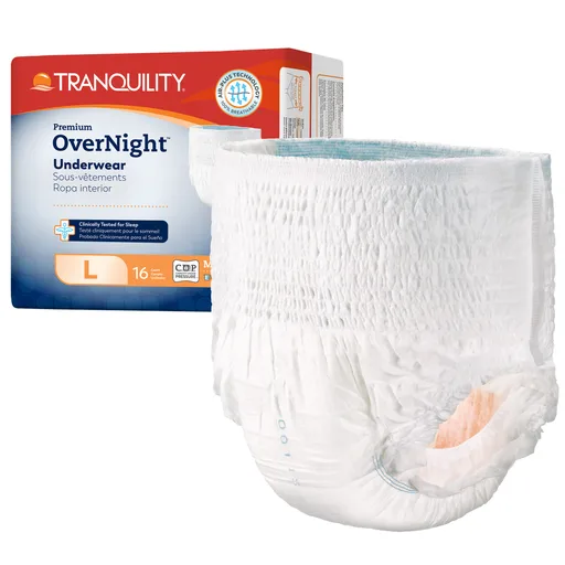 Tranquility® Premium OverNight™ Disposable Absorbent Underwear, Large