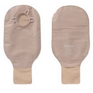 Hollister New Image Two-Piece Drainable Pouch, 2-1/4" Flange, Clamp Closure, Beige